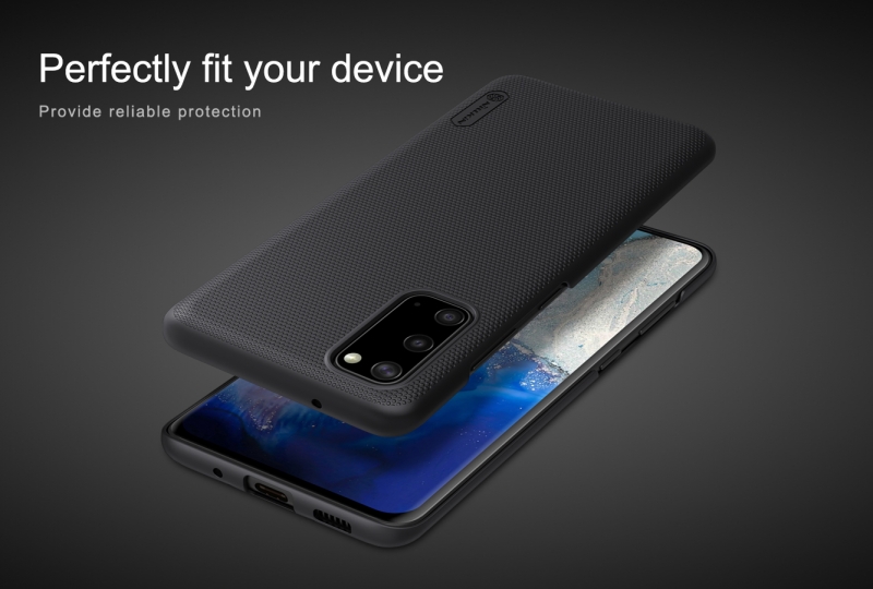 Ốp Lưng Samsung Galaxy S20 Hiệu Nillkin Dạng Sần có bề mặt được sử dụng vật liệu PC không ảnh hưởng môi trường, có tính năng chống mài mòn, chống trượt, chống bụi, chống vân tay và dễ dàng vệ sinh